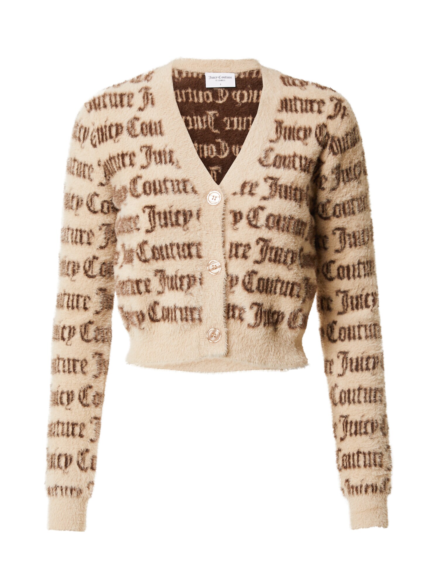 Juicy Couture White Label Casaco de malha 'MARY-KATE'  bege / castanho