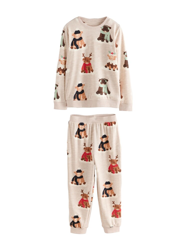 Next Schlafanzug Jungen Größe 164 nude / dunkelbraun / mint / rot