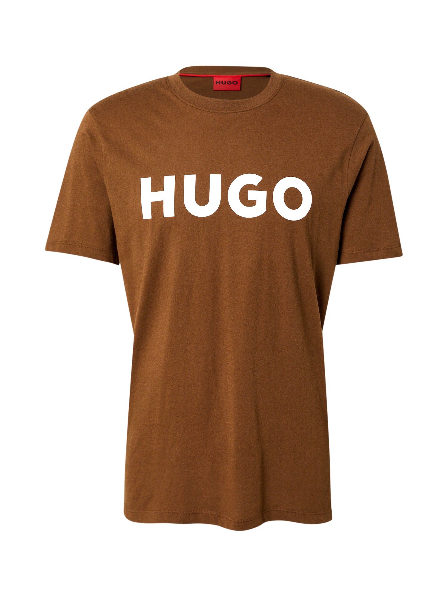 HUGO Póló 'Dulivio'  karamell / fehér akciós termékkép 1