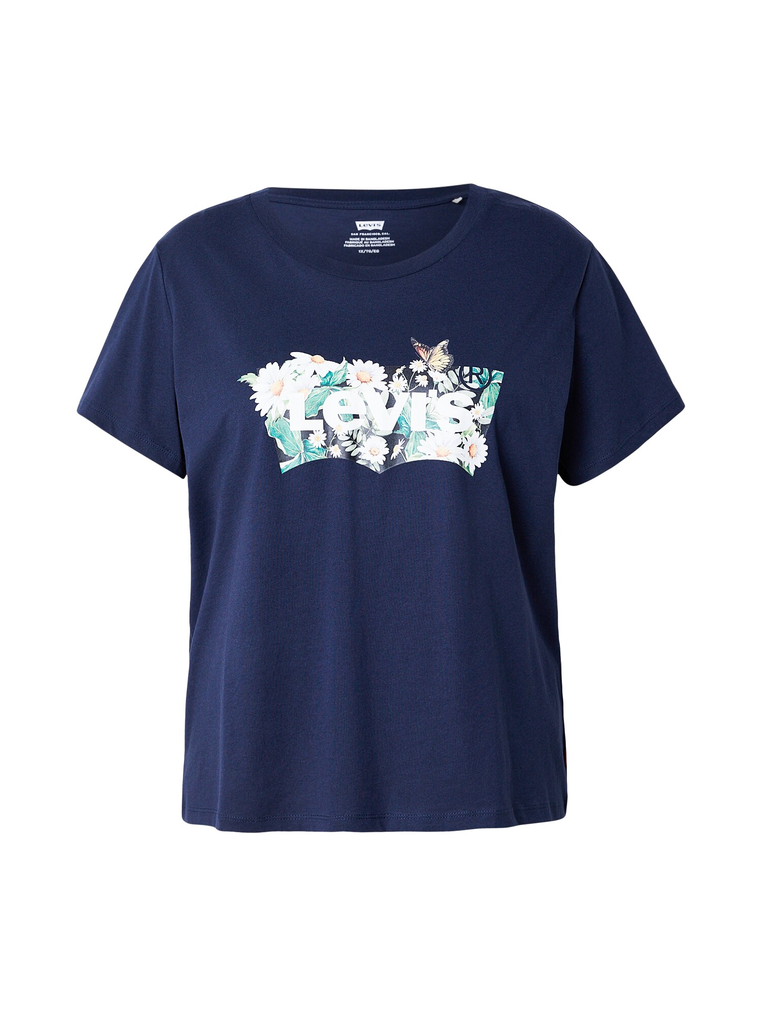 Levi's® Plus Tricou 'Perfect'  albastru marin / verde / roșu pastel / alb
