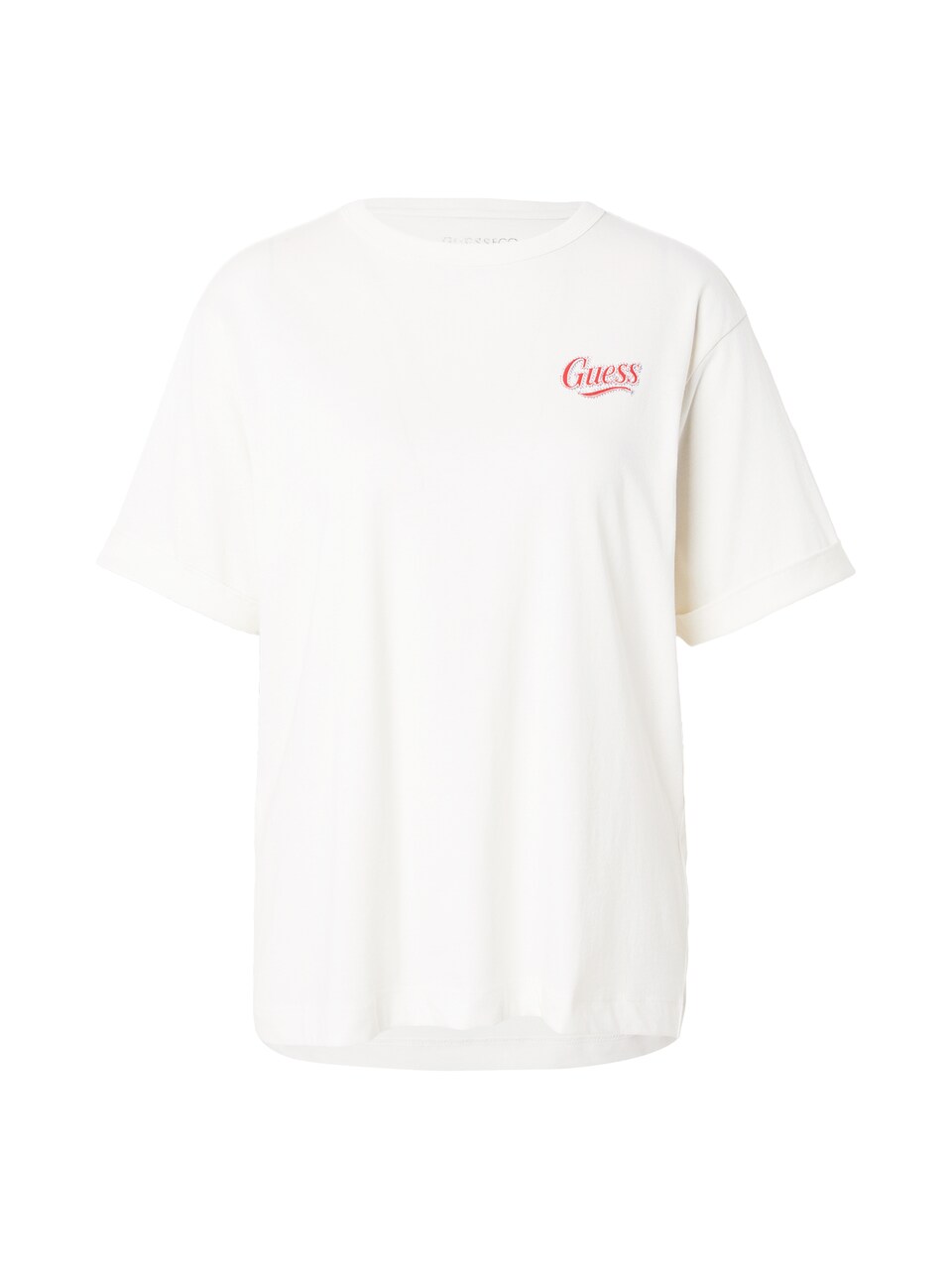 T-shirt 'EMOTIONAL' kräm / blå / choklad