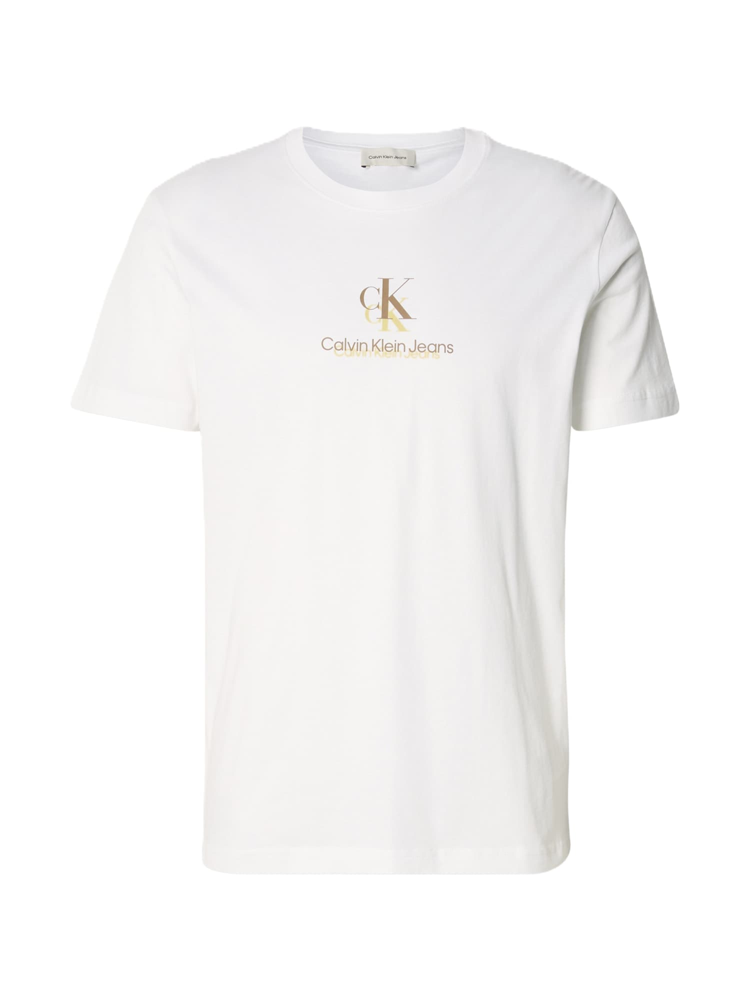 Calvin Klein Jeans Camiseta  marrón / amarillo / blanco