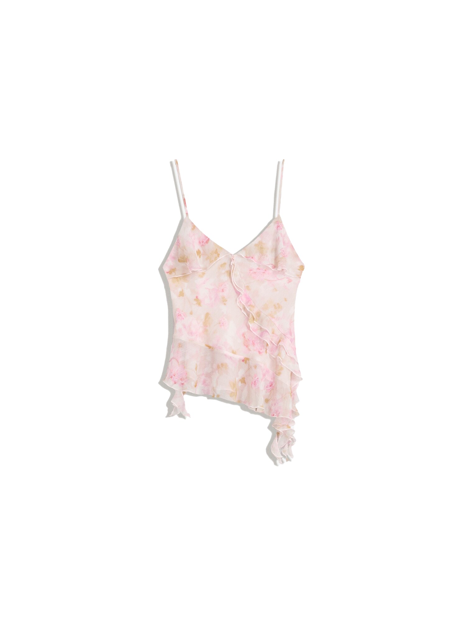 Bershka Top  mustár / rózsaszín / rózsaszín / pasztell-rózsaszín akciós termékkép 1
