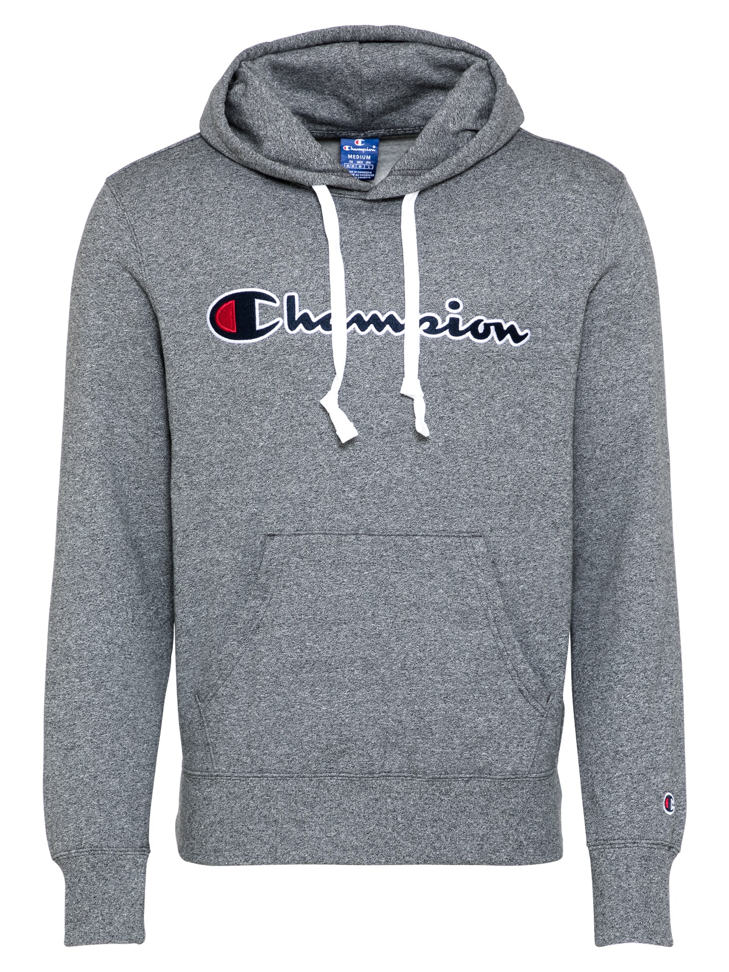 Champion Authentic Athletic Apparel Megztinis be užsegimo  tamsiai pilka / balta / juoda