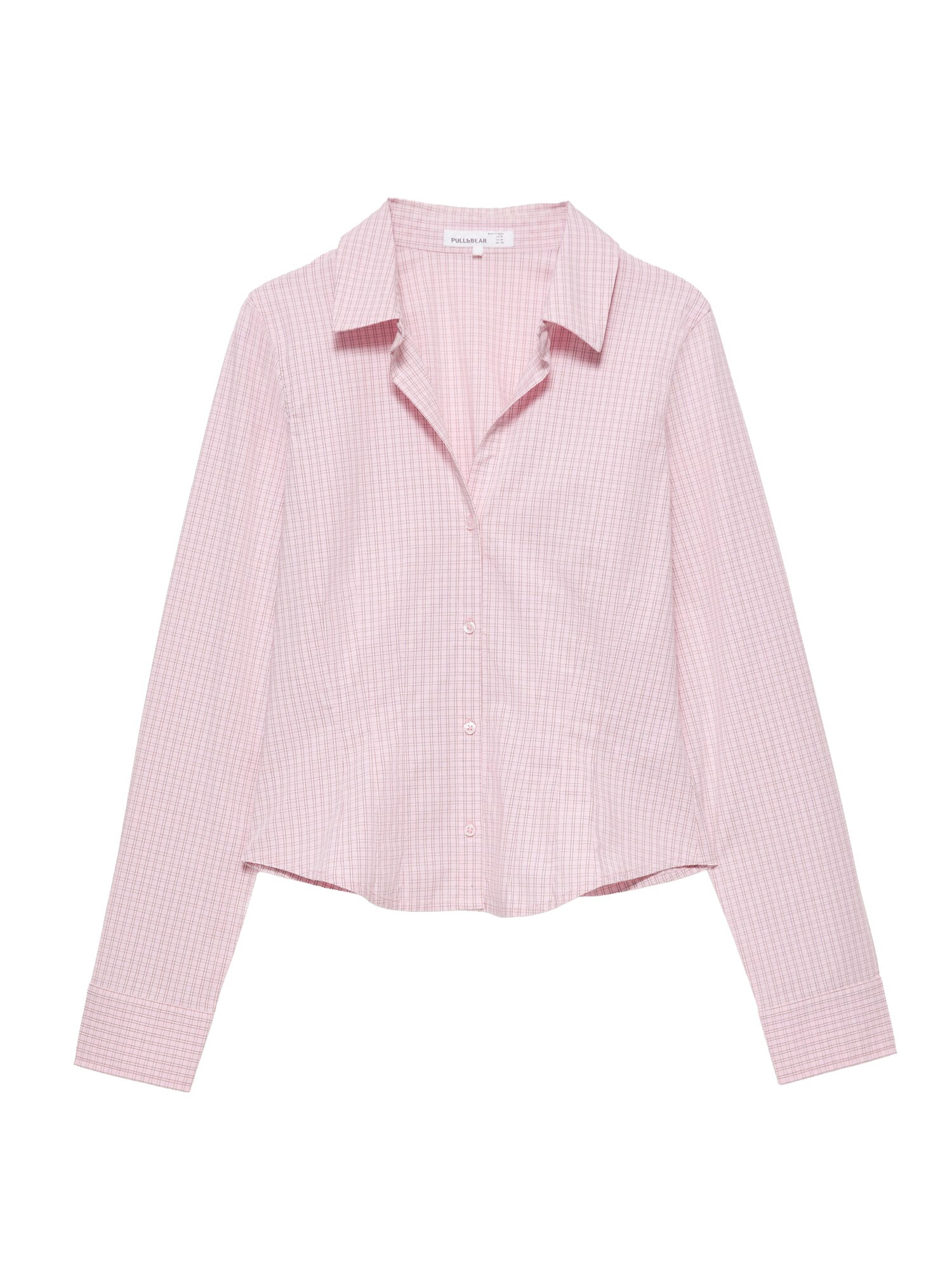 Pull&Bear Bluză gri / roz