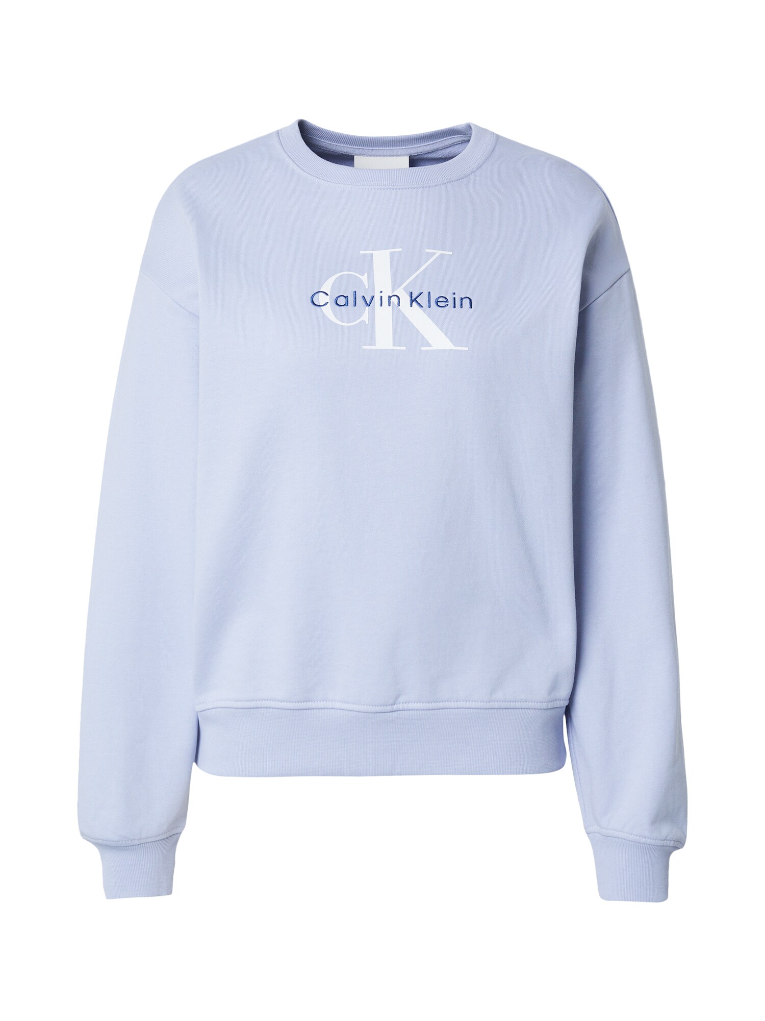 Calvin Klein Jeans Bluză de molton  albastru marin / mov deschis / alb