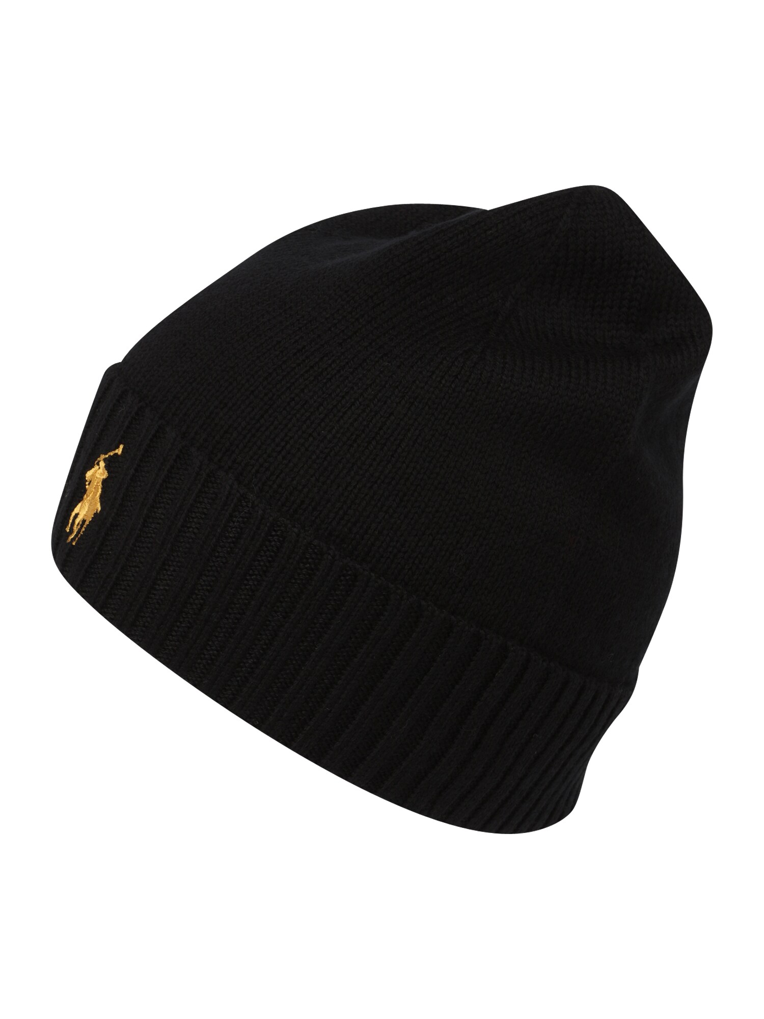 Polo Ralph Lauren Шапка 'Cold Weather'  злато / черно