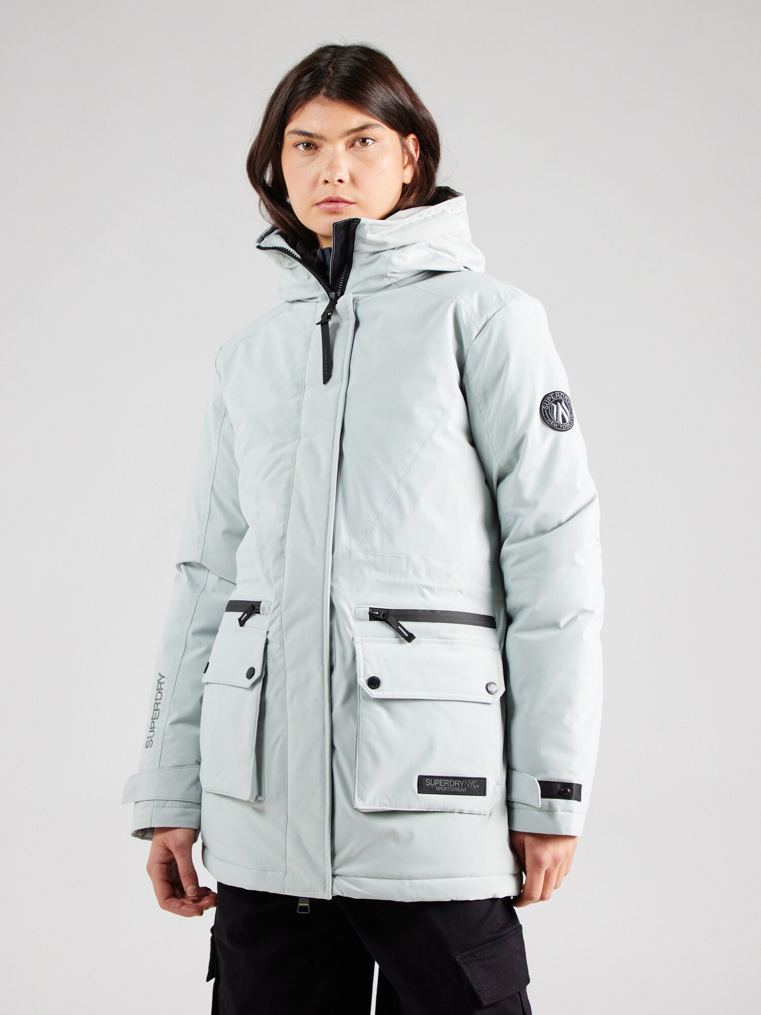 Superdry Téli dzseki 'City'  világoskék / világosszürke termék 2. képe