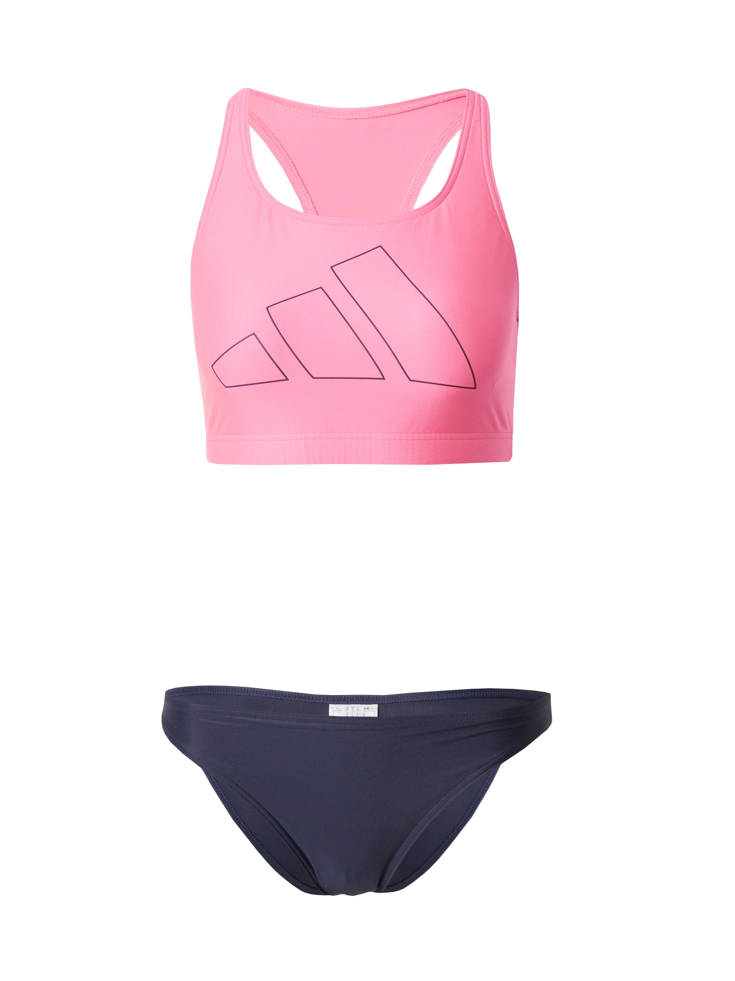 ADIDAS PERFORMANCE Sport bikini 'Big Bars'  szürke / rózsaszín