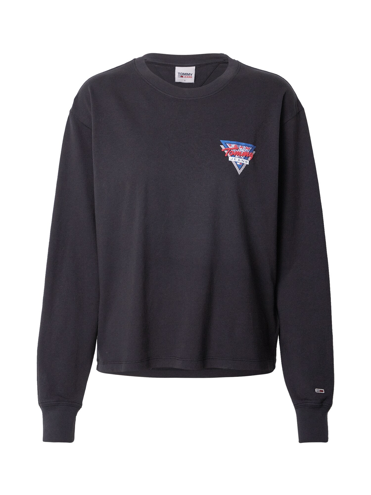 Tommy Jeans Marškinėliai  juoda / balta / mėlyna / raudona