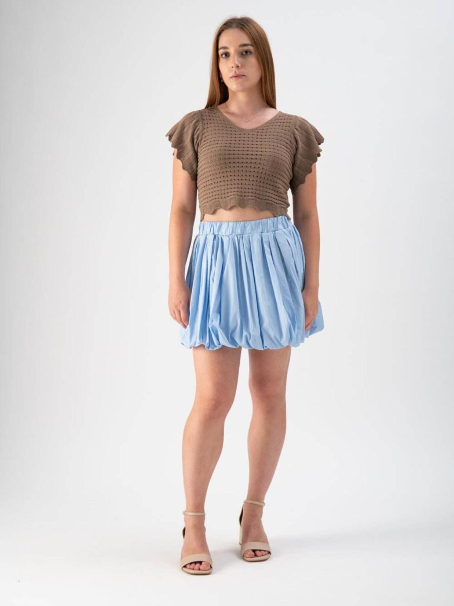 MND Falda 'Balloon miniskirt'  azul claro