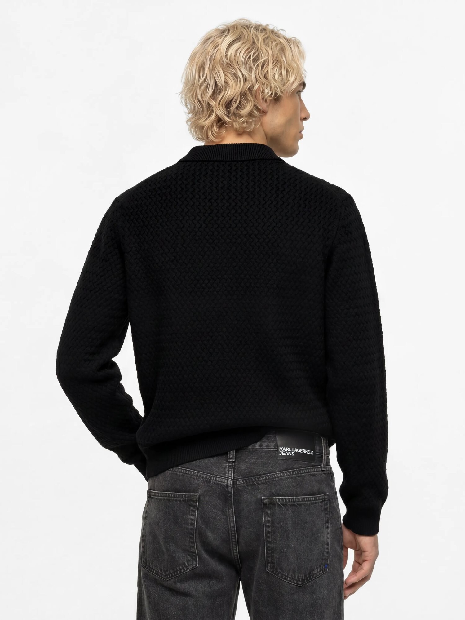 KARL LAGERFELD JEANS Jersey negro – imagen 7