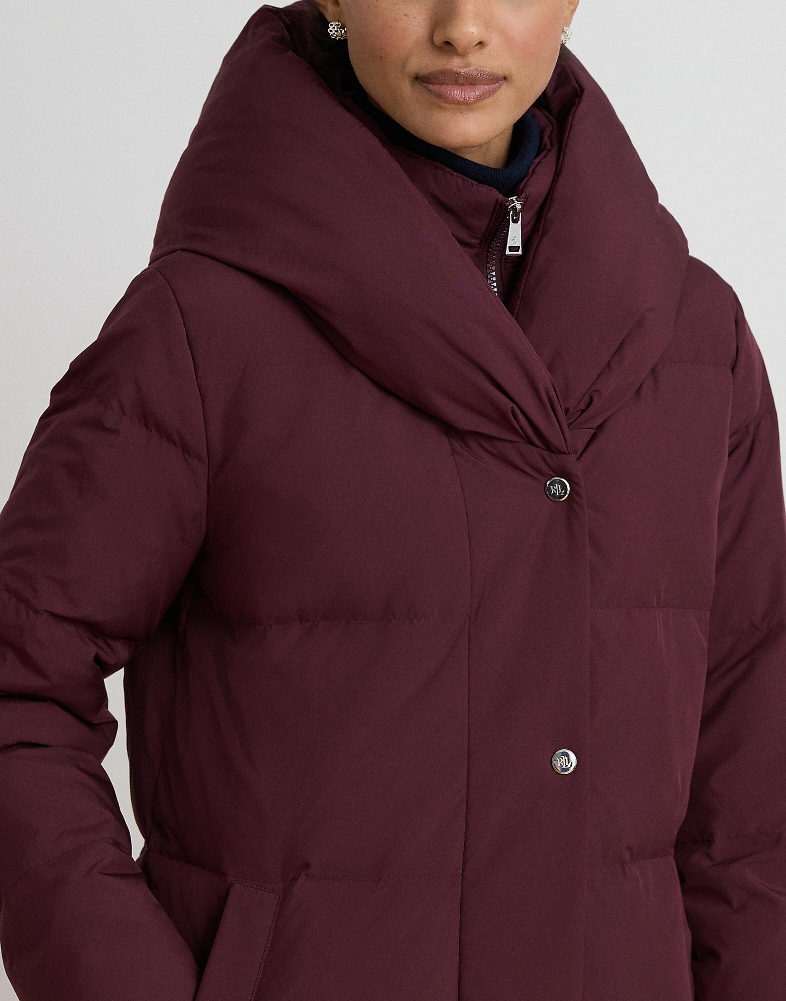 Lauren Ralph Lauren Abrigo de invierno  rojo carmesí – imagen 4