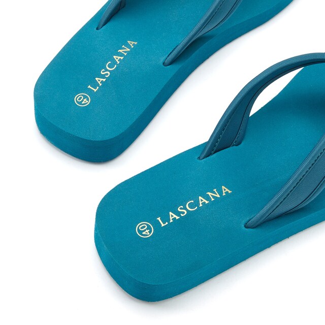 LASCANA, Ujjelválasztó-pántos szandál, kék, 3 kép a 5 közül