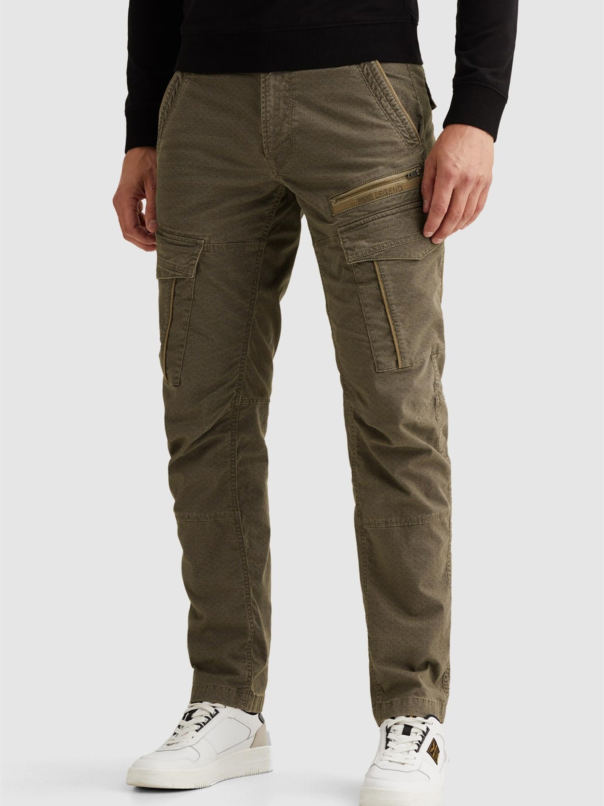 PME Legend Byxa 'Nordrop relaxed fit cargo pants with allover print' herr