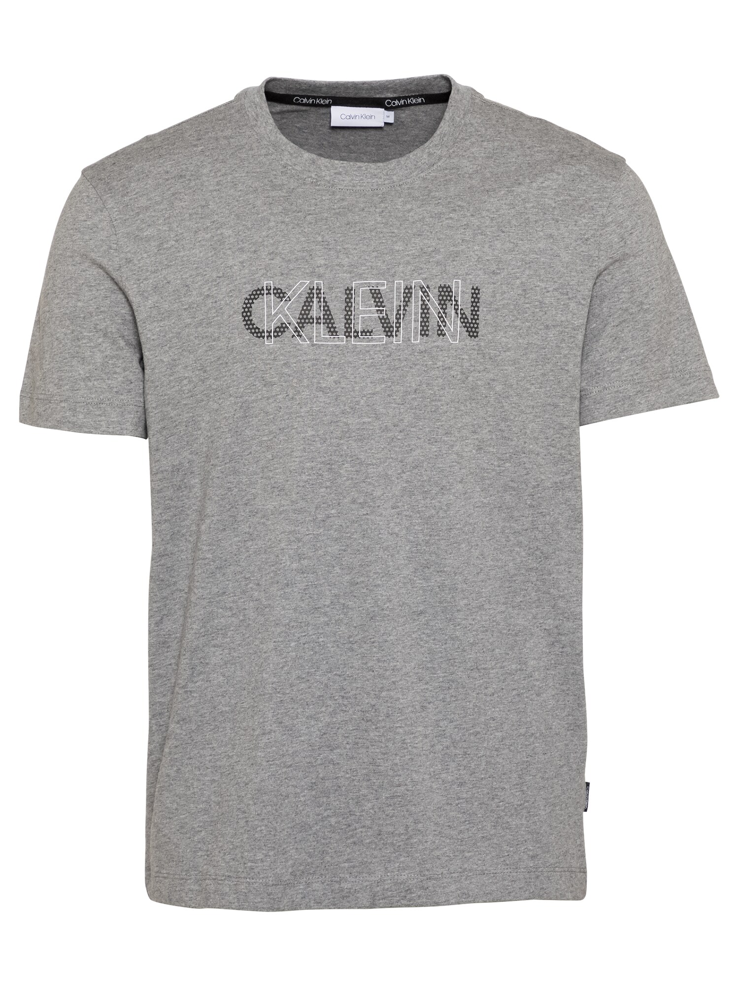 Calvin Klein Marškinėliai  margai pilka / juoda