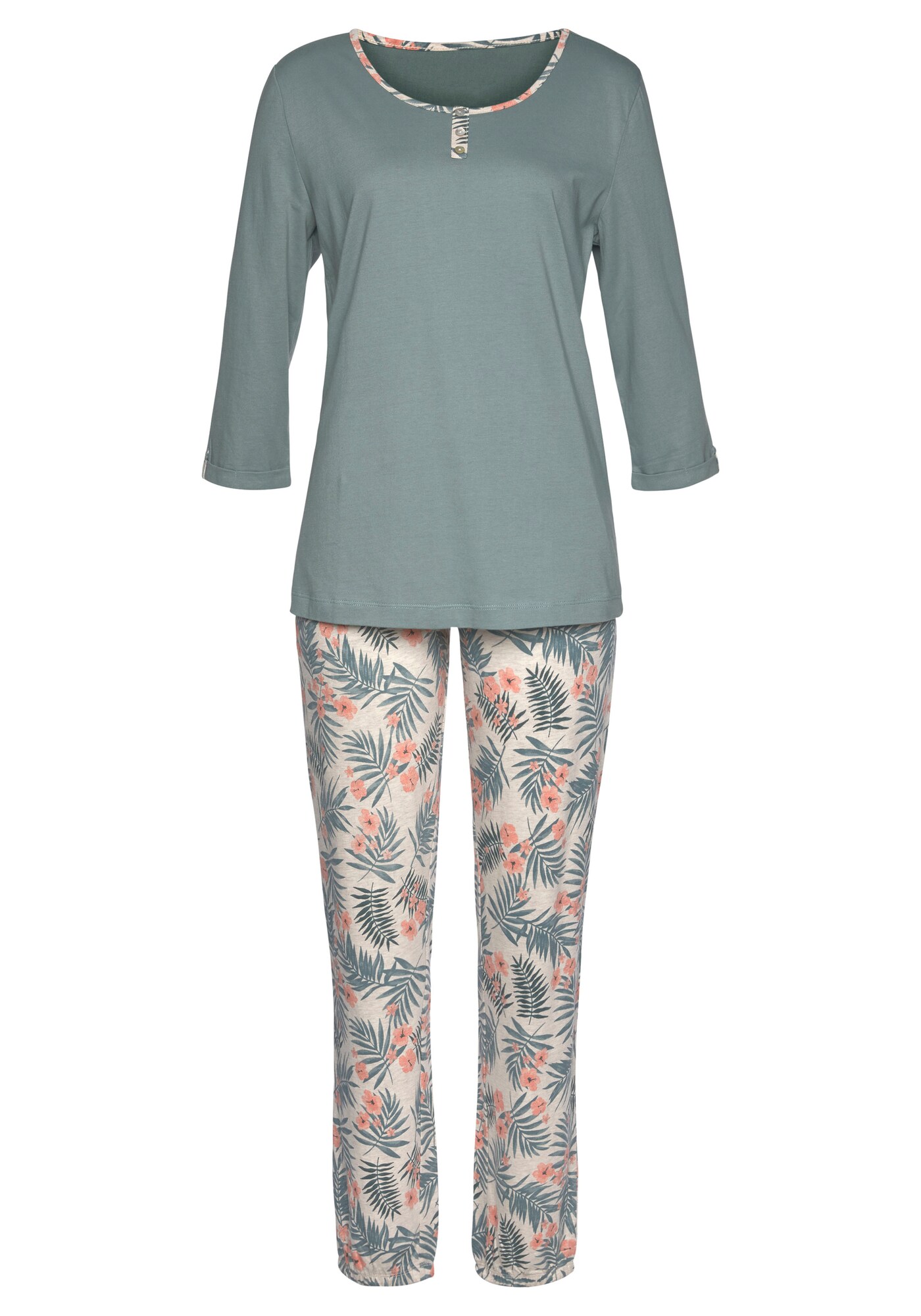 LASCANA Pijama  gri / mai multe culori