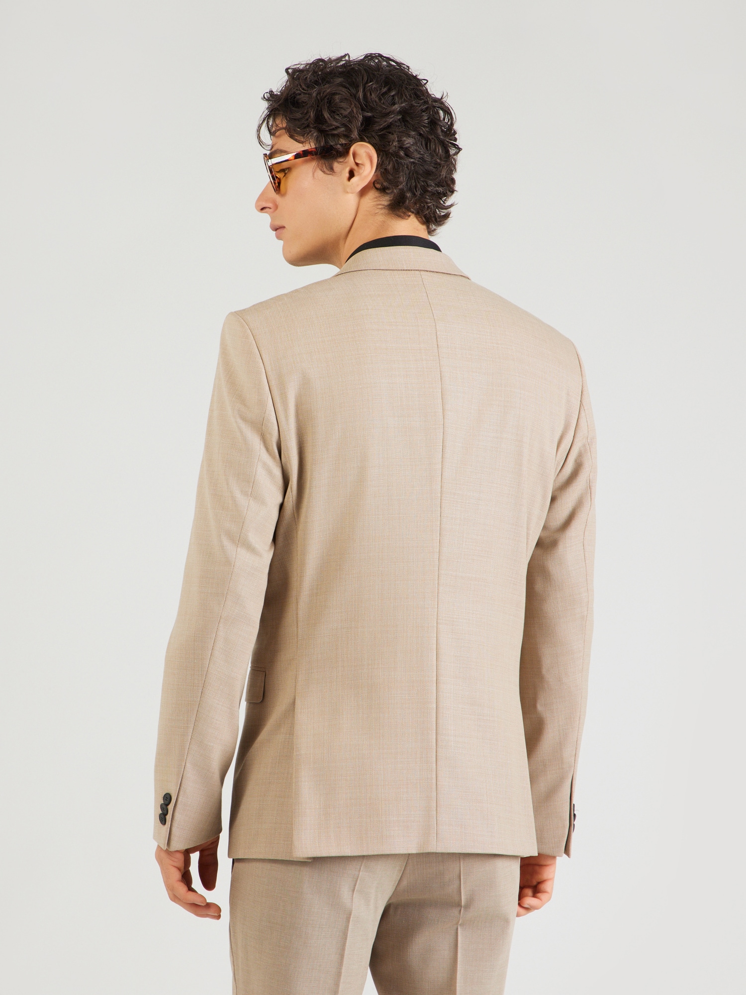 HUGO Chaqueta tipo saco para negocios 'Arti' beige – imagen 3