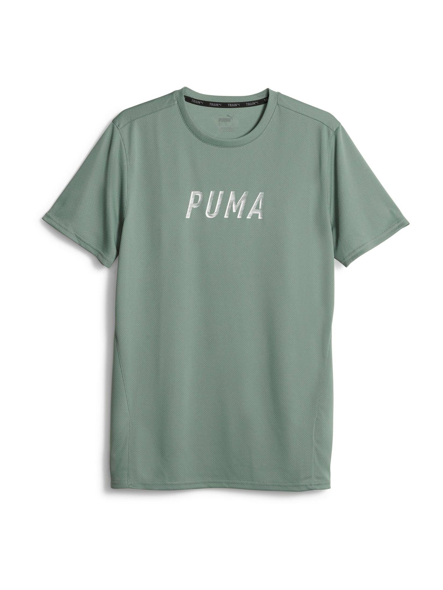 PUMA Funkcionalna majica  pastelno zelena / bela