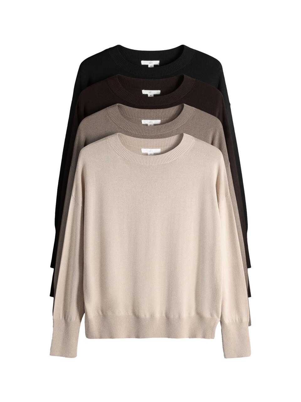 Tröja beige / mörkbeige / mörkbrun