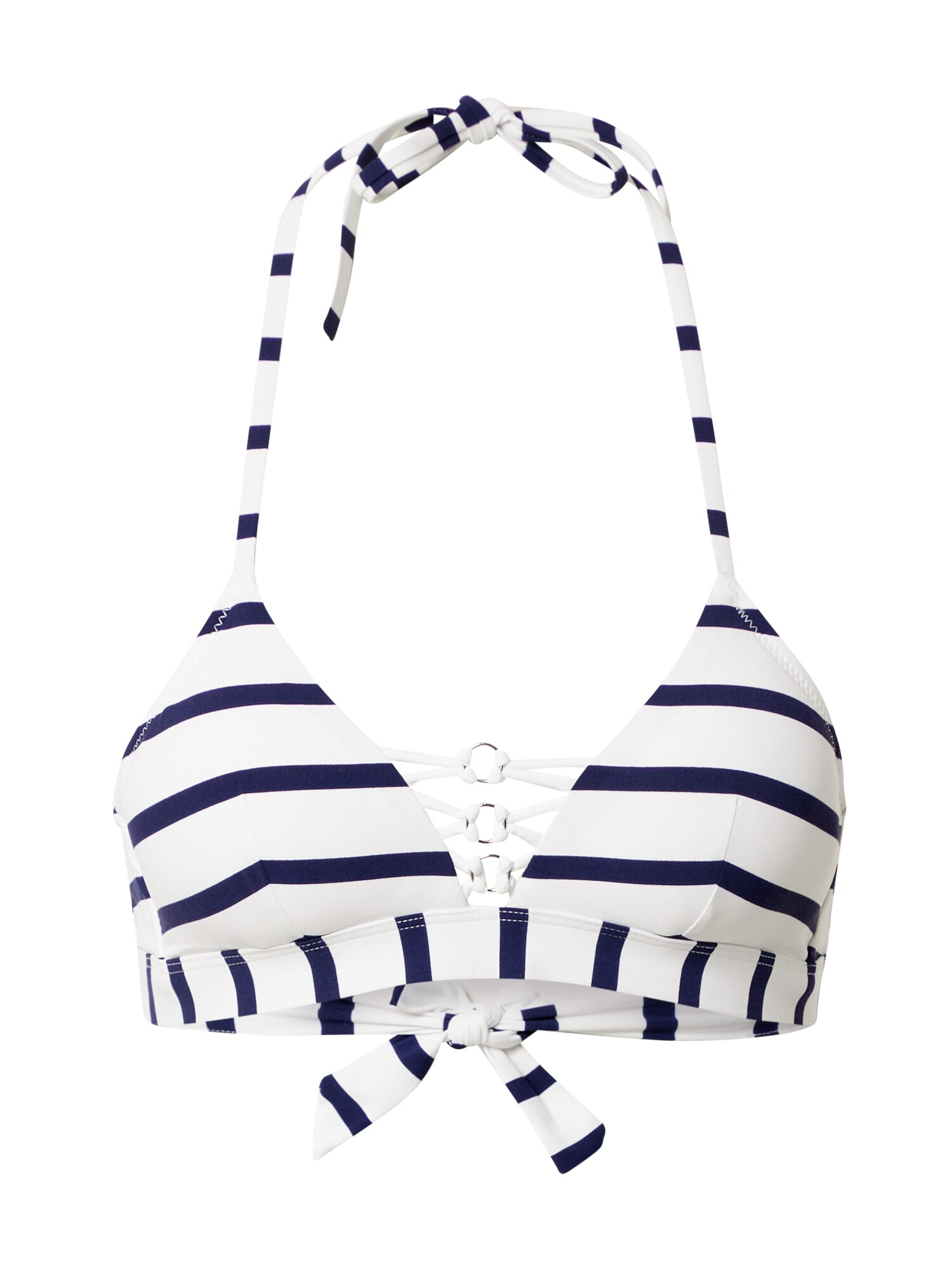 ETAM Bikinio viršutinė dalis 'CHANCEUSE'  balta / tamsiai mėlyna jūros spalva