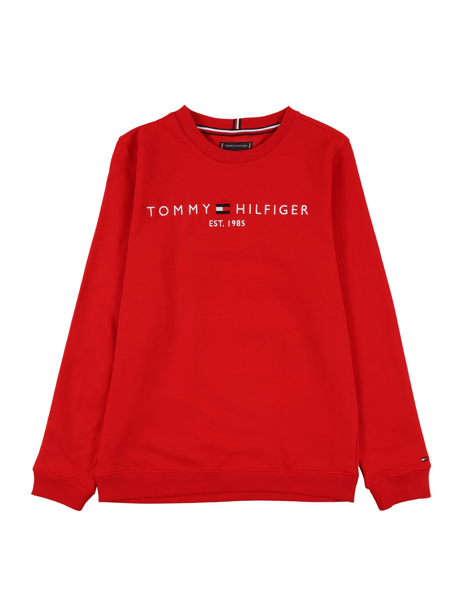 TOMMY HILFIGER Megztinis be užsegimo  raudona / balta / tamsiai mėlyna