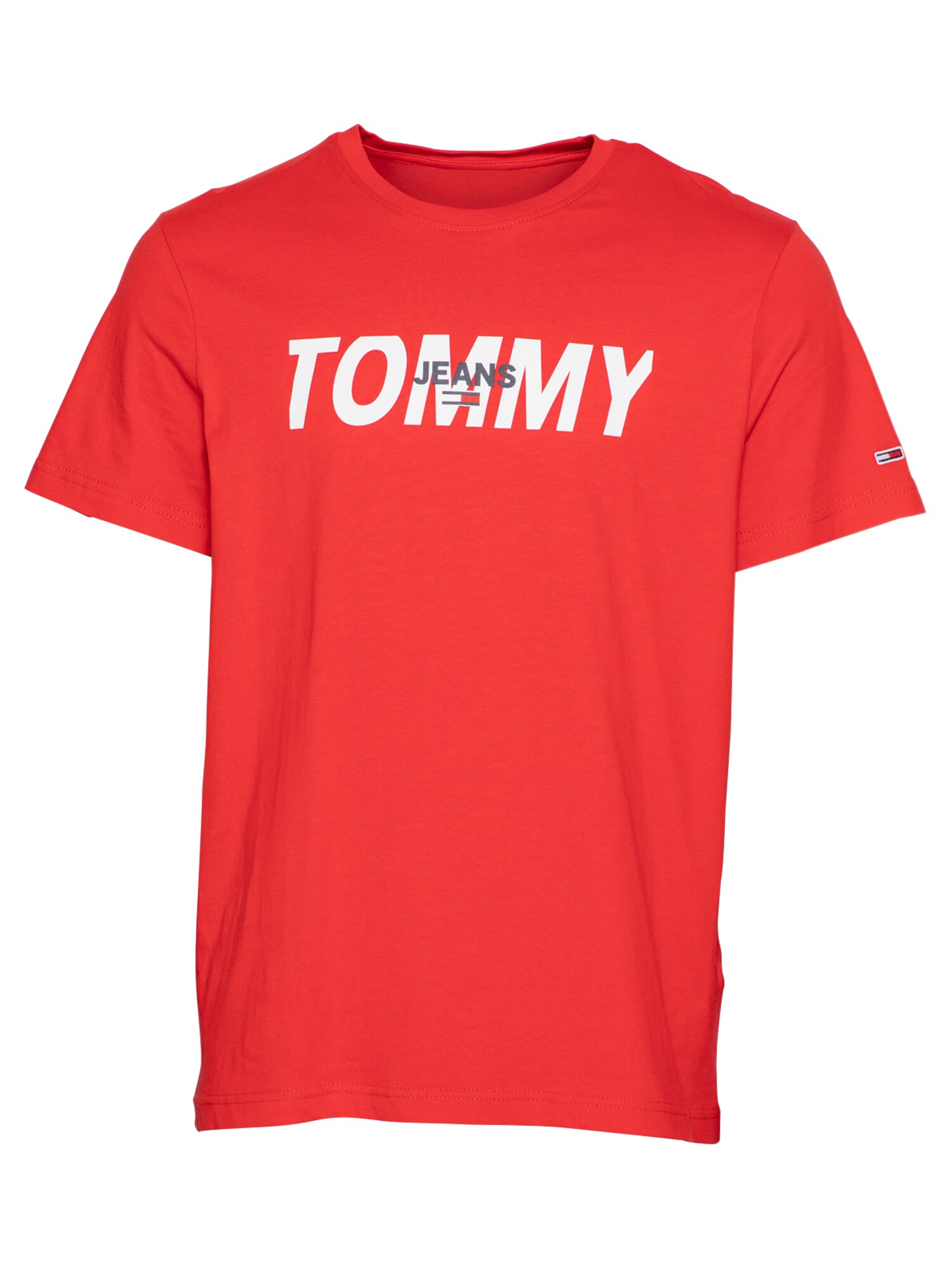 Tommy Jeans Marškinėliai  raudona / balta / tamsiai mėlyna
