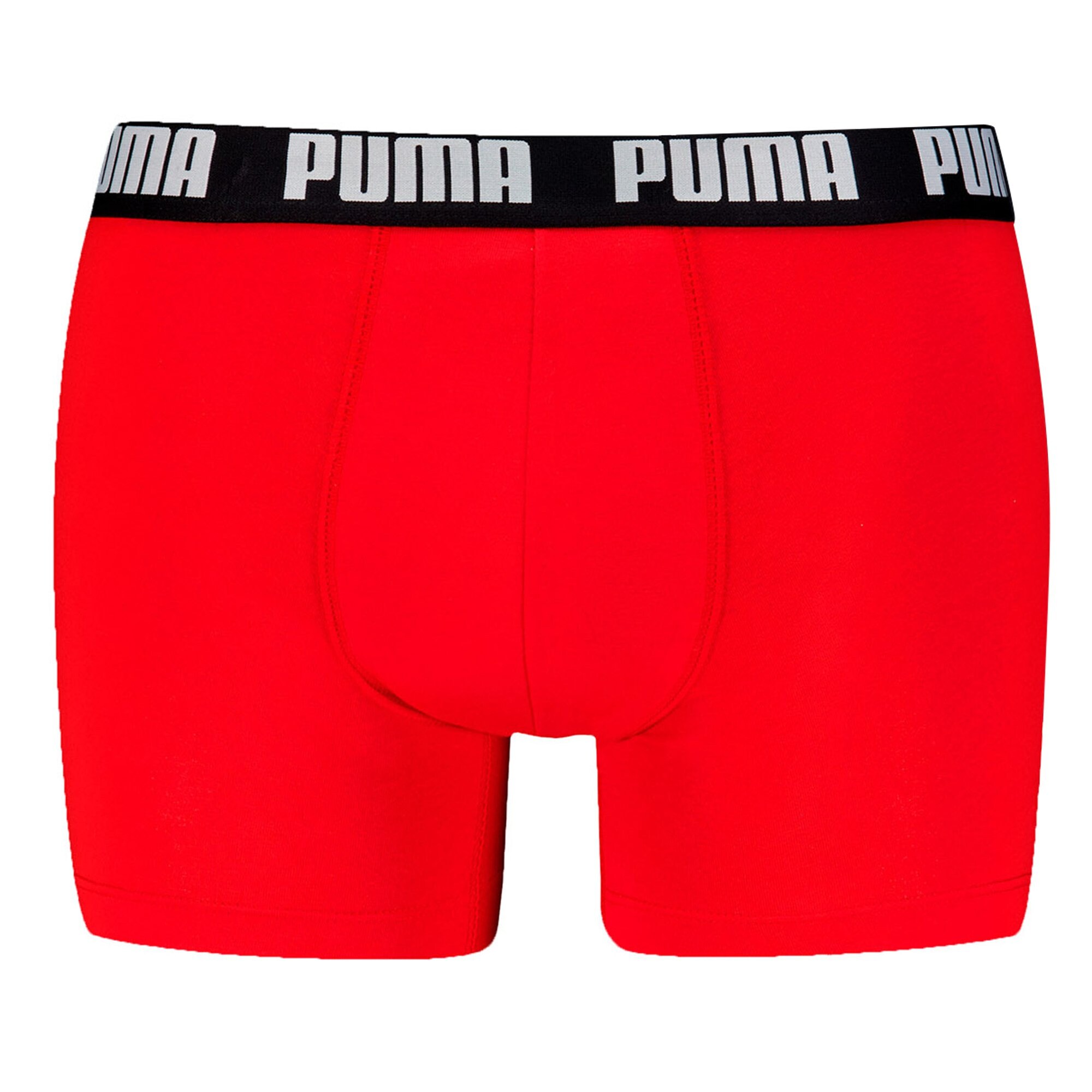 PUMA Calzoncillo boxer rojo / negro / blanco – imagen 2