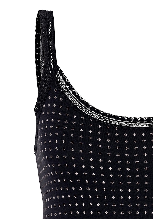 LASCANA, Trikó és alsó póló, fekete, 3 kép a 5 közül