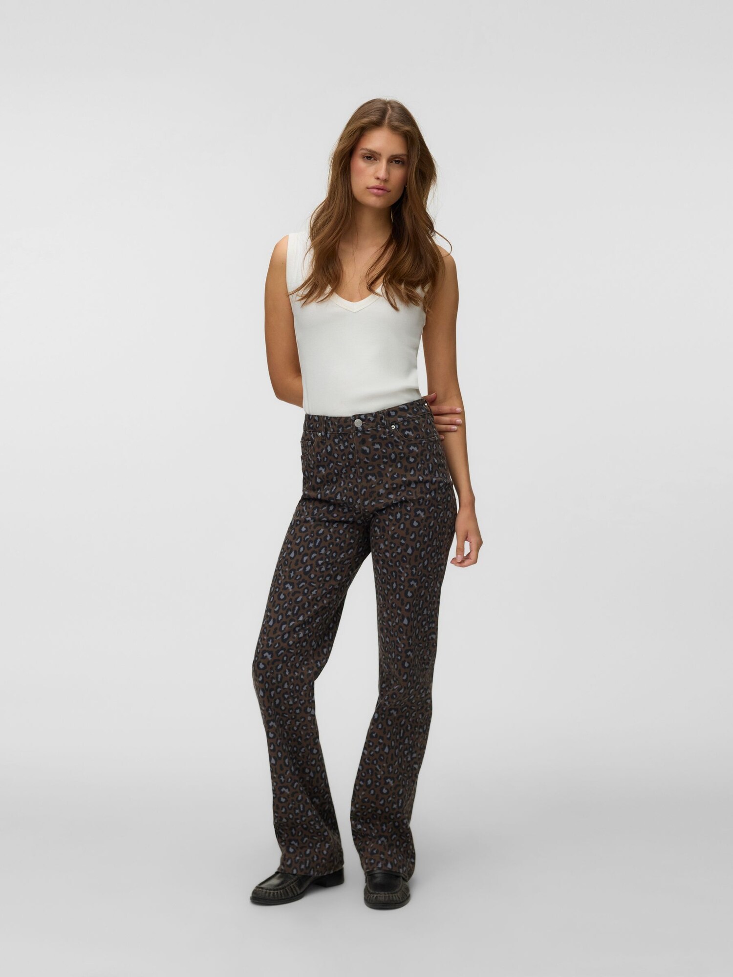 Vero Moda Jeans 'VMTessa' Bruin / Grijs / Zwart