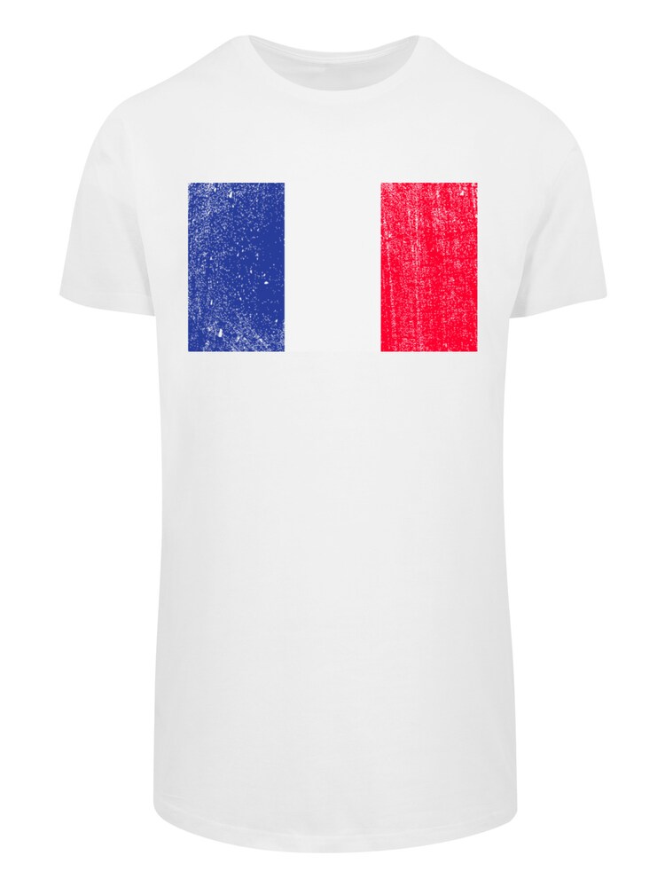 F4NT4STIC Shirt 'France Frankreich Flagge distressed' Herren Größe XXXL blau / rot / weiß