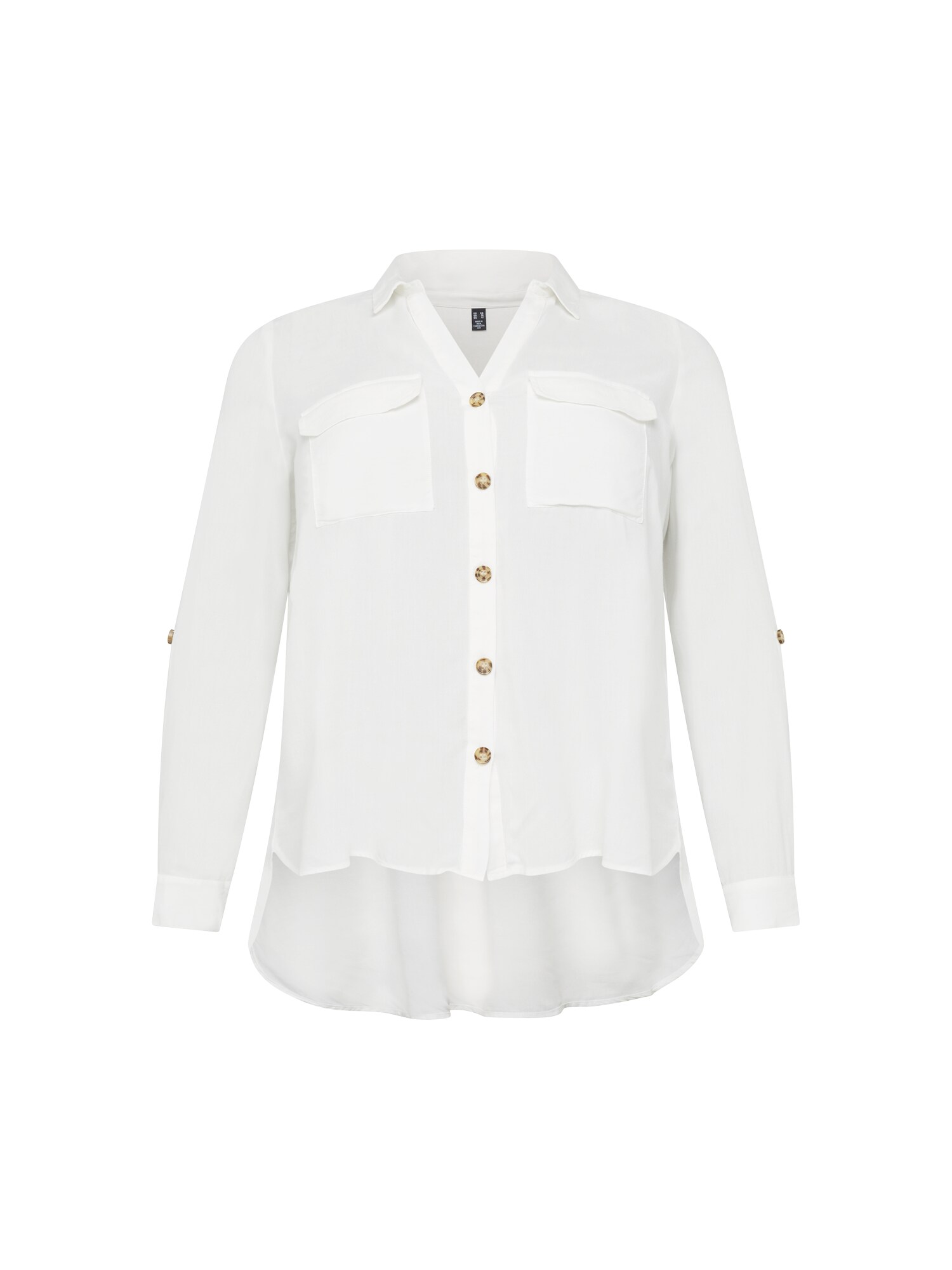 Vero Moda Curve Blusa 'BUMPY'  branco