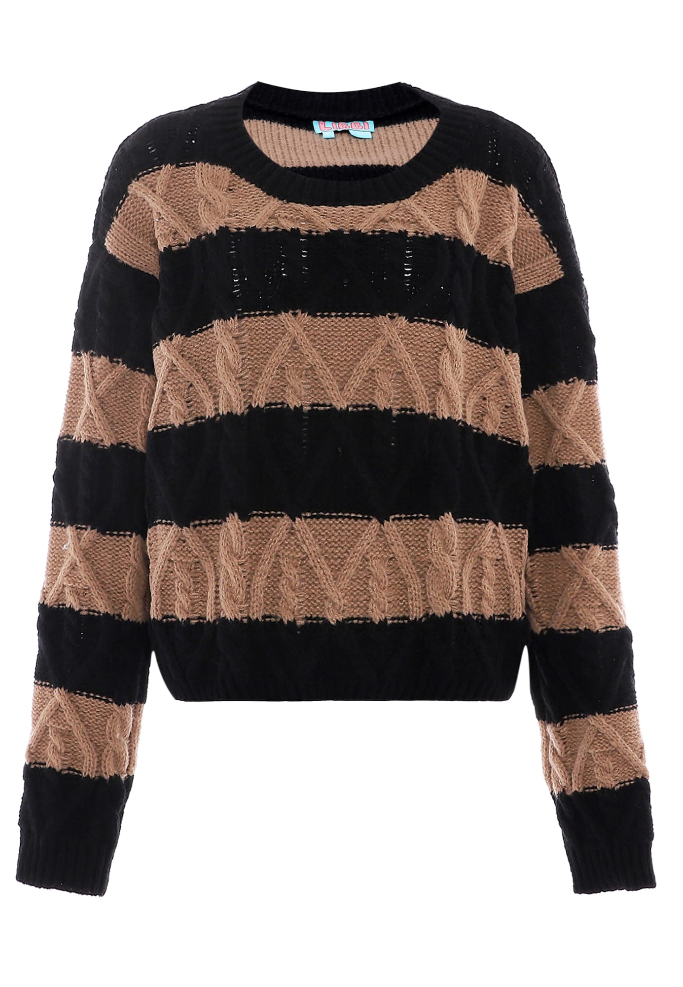 Libbi Jersey marrón / negro