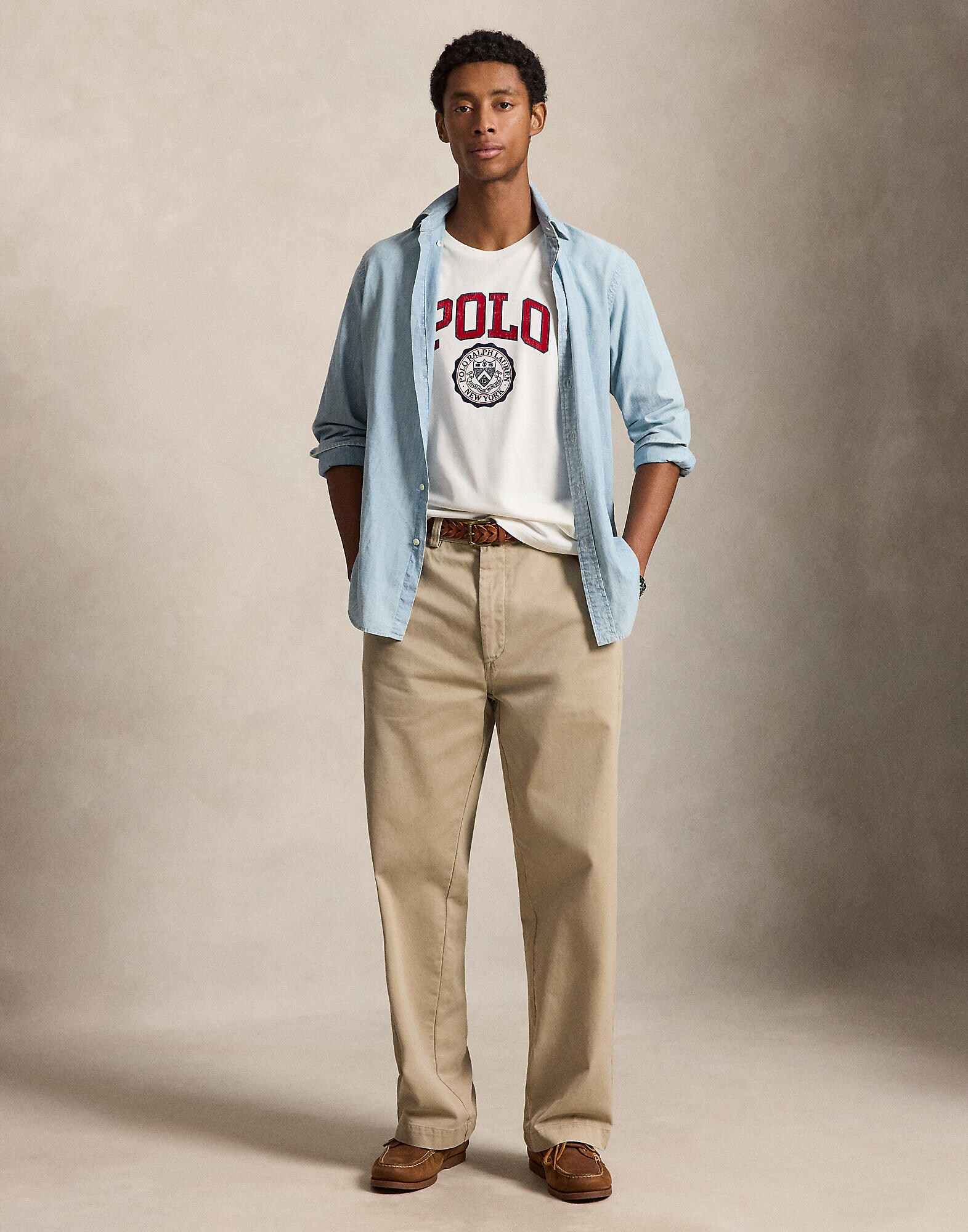 Polo Ralph Lauren Camiseta  marino / rojo cereza / blanco – imagen 4