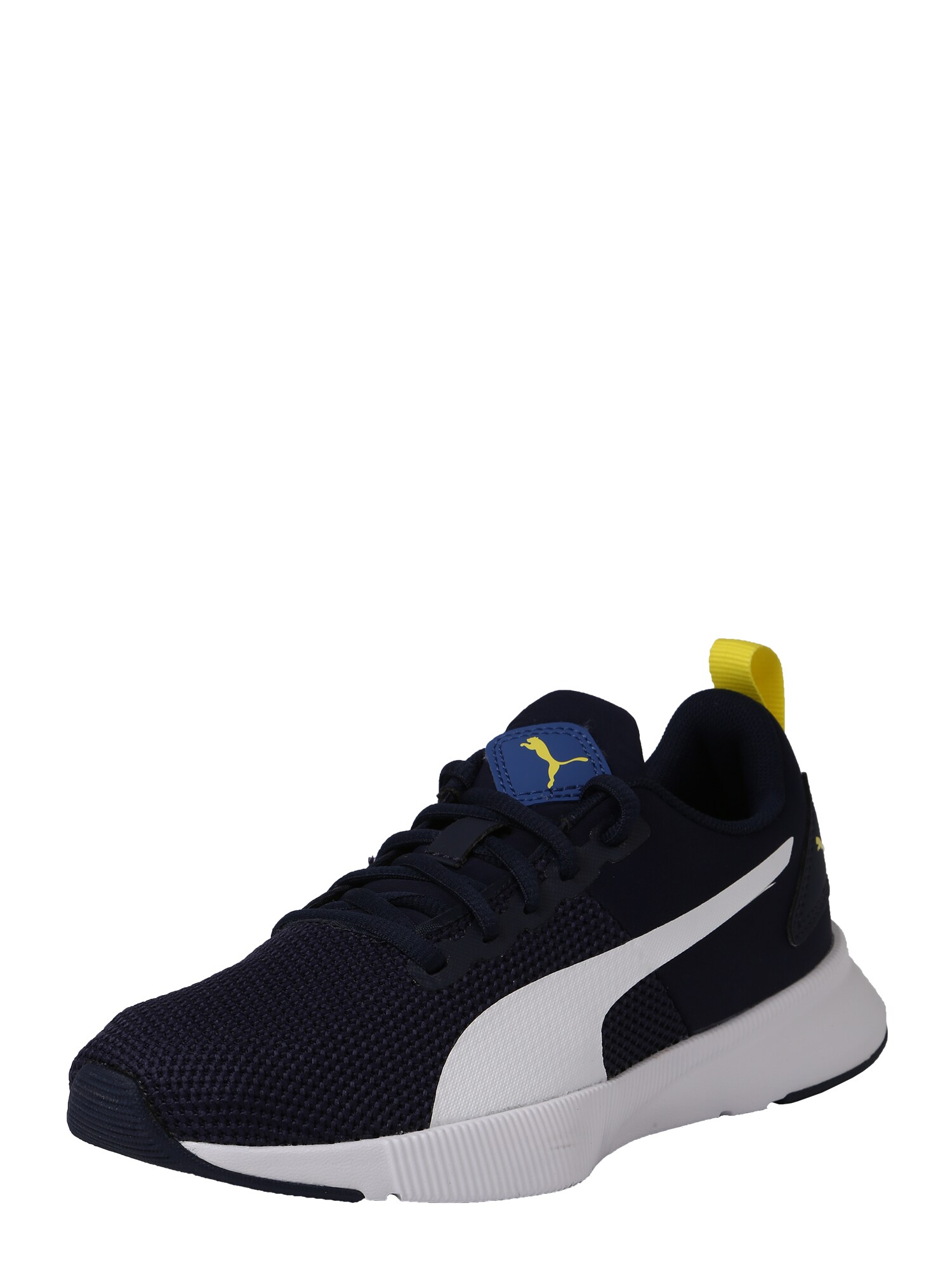 PUMA Sportiniai batai 'Flyer Runner Jr'  tamsiai mėlyna / mėlyna / balta / geltona