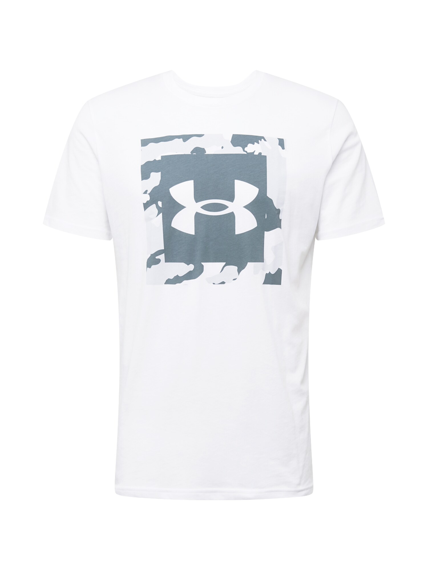 UNDER ARMOUR Sportiniai marškinėliai  balta / mėlyna dūmų spalva