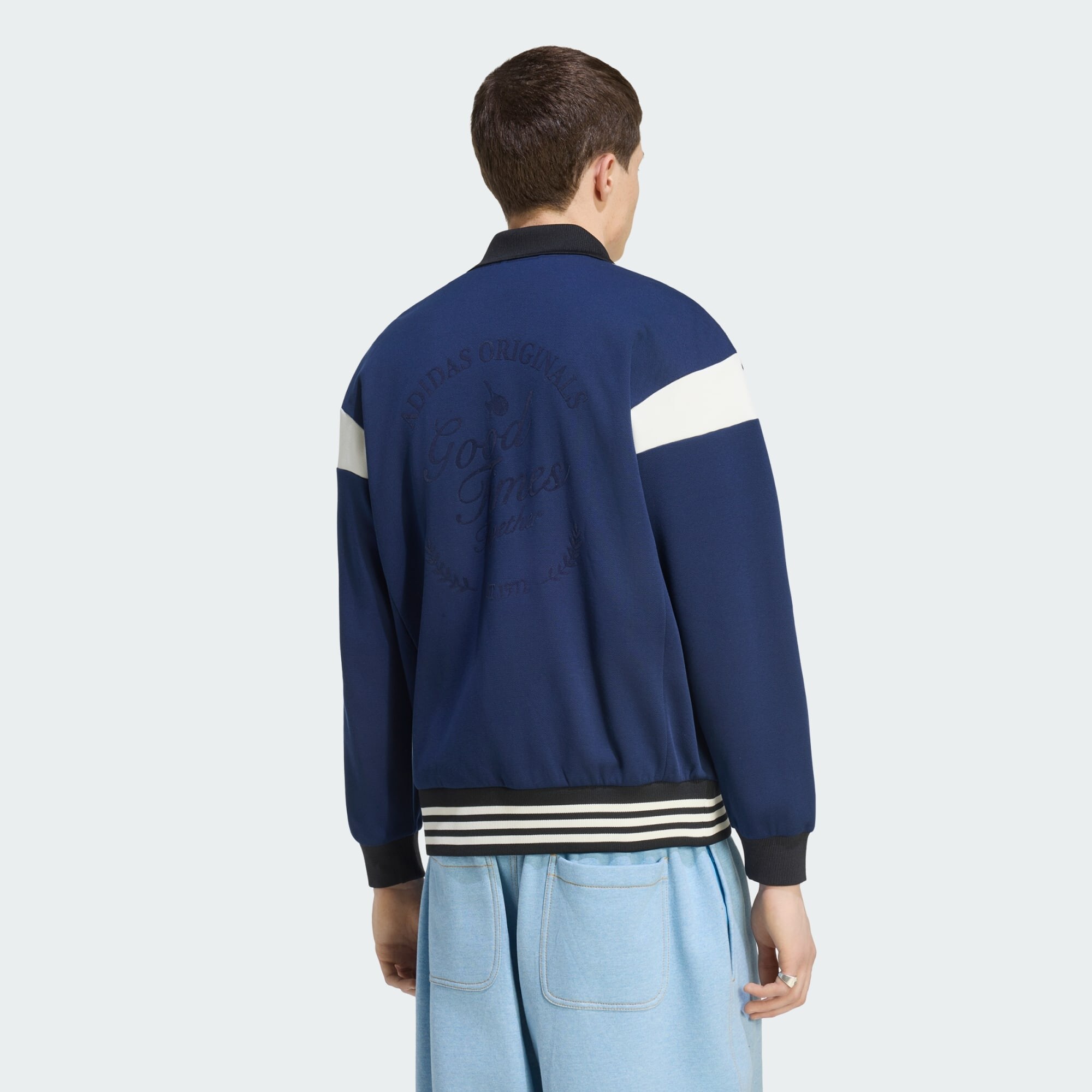 ADIDAS ORIGINALS Chaqueta de entretiempo 'TRACK TOP' navy / blanco – imagen 3