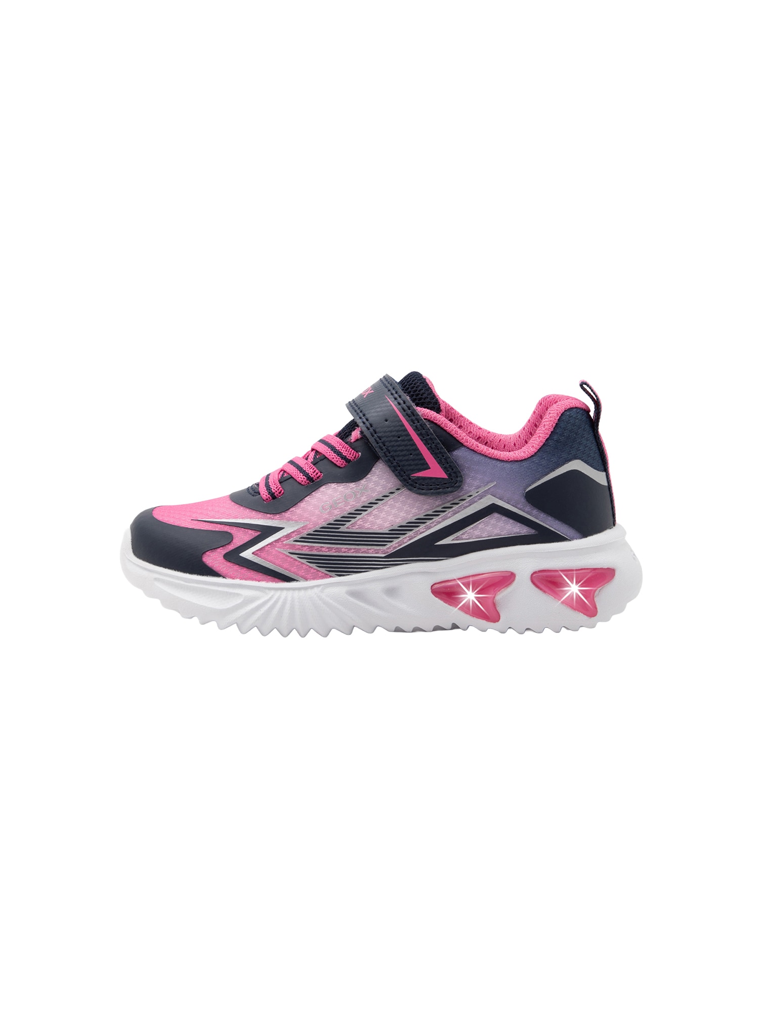 GEOX Sneaker J ASSISTER   bleumarin / gri argintiu / rosé / roz deschis
