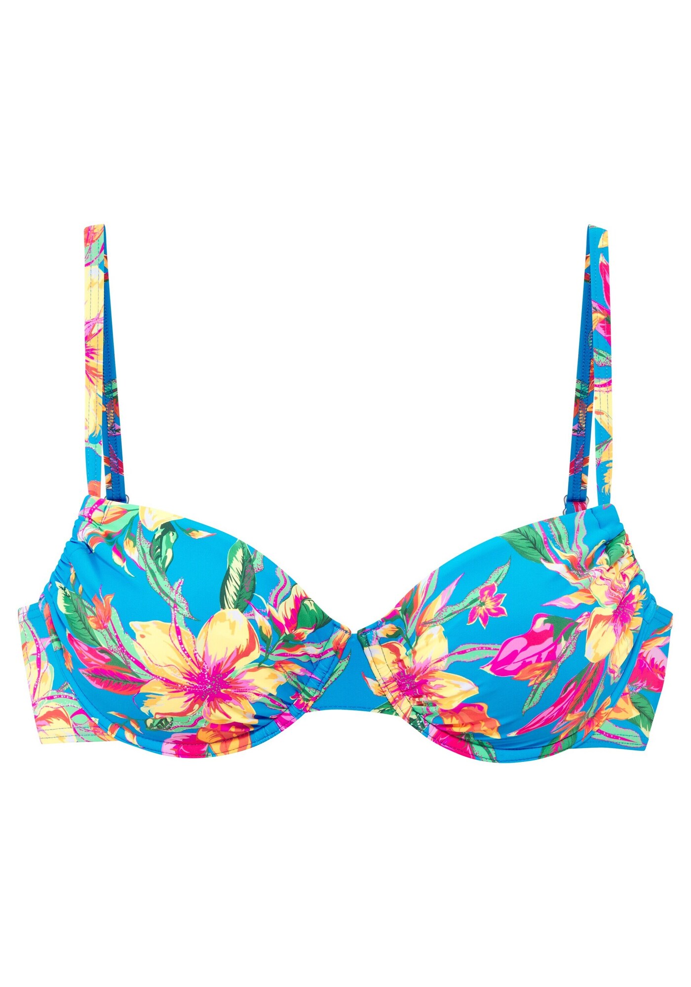 LASCANA Sutien costum de baie azur / galben lămâie / verde mentă / fucsia