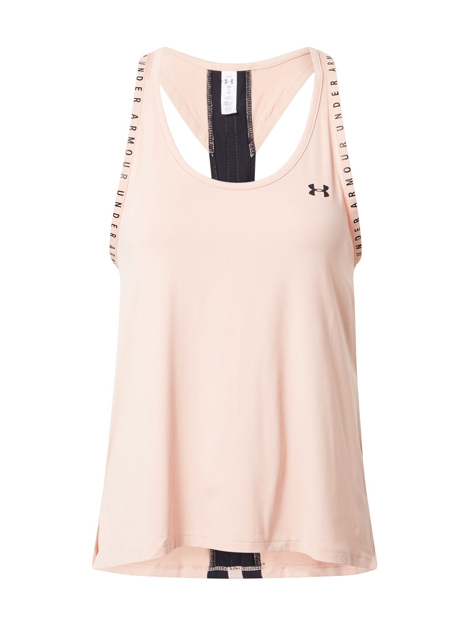UNDER ARMOUR Sportiniai marškinėliai be rankovių 'Knockout'  juoda / kūno spalva