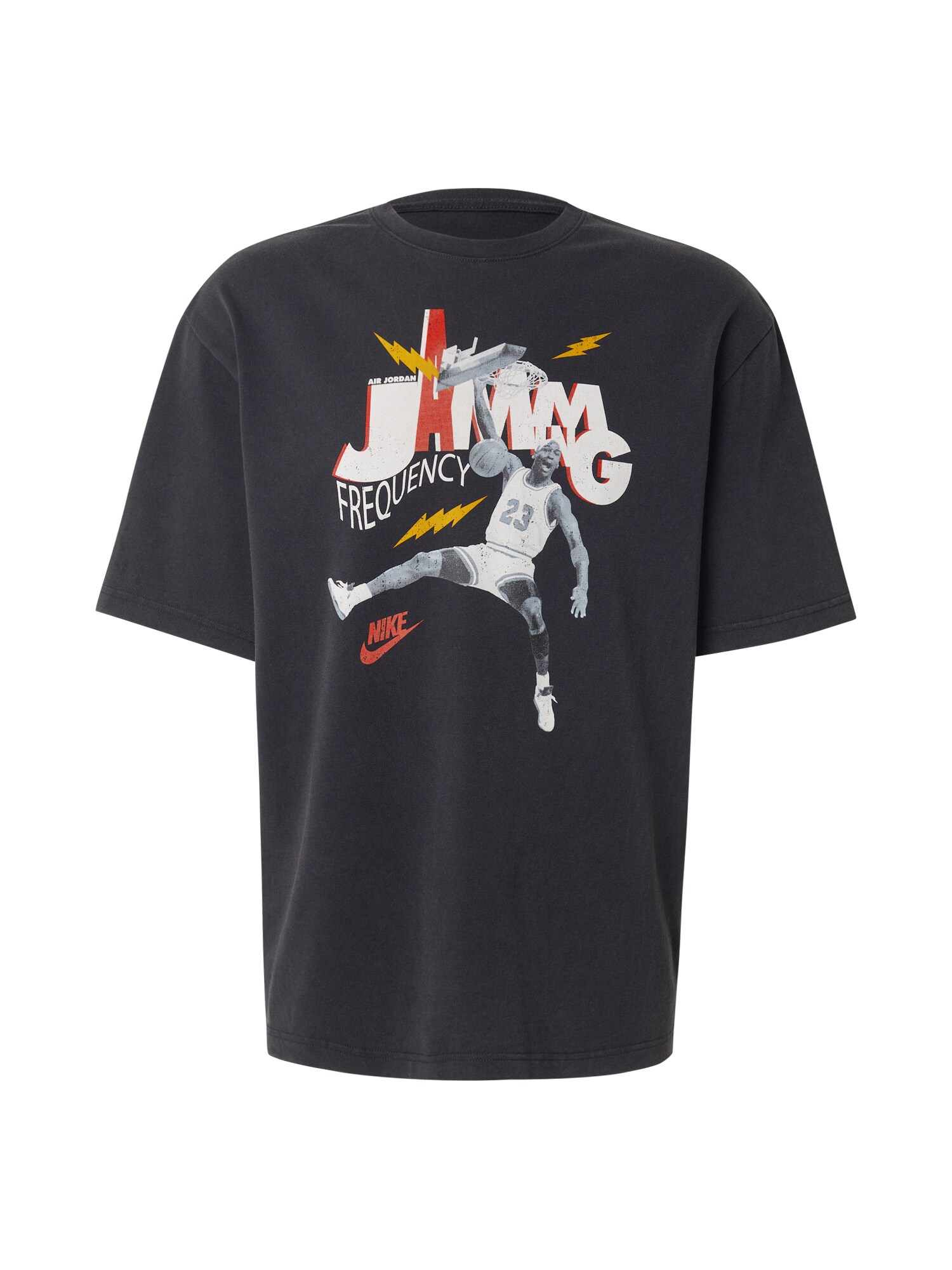 Jordan Tricou BRAND JAM 85  gri / roșu / negru / alb murdar