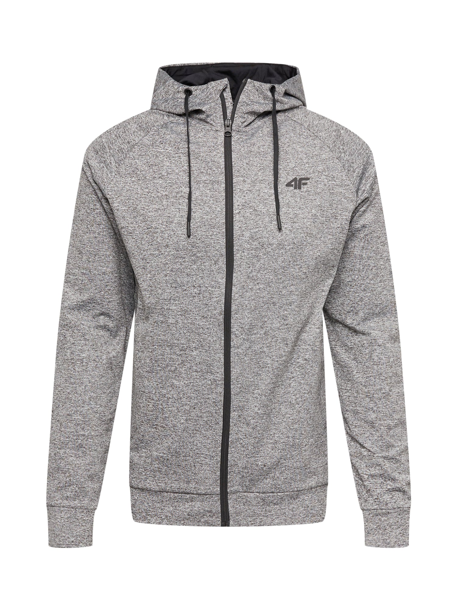 4F Sportinis džemperis margai pilka / juoda