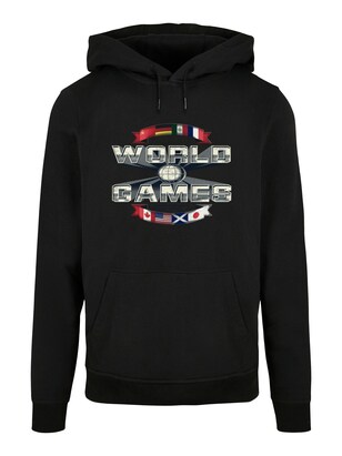 F4NT4STIC Sweatshirt ‘Retro Gaming World Games’ Gemengde kleuren / Zwart