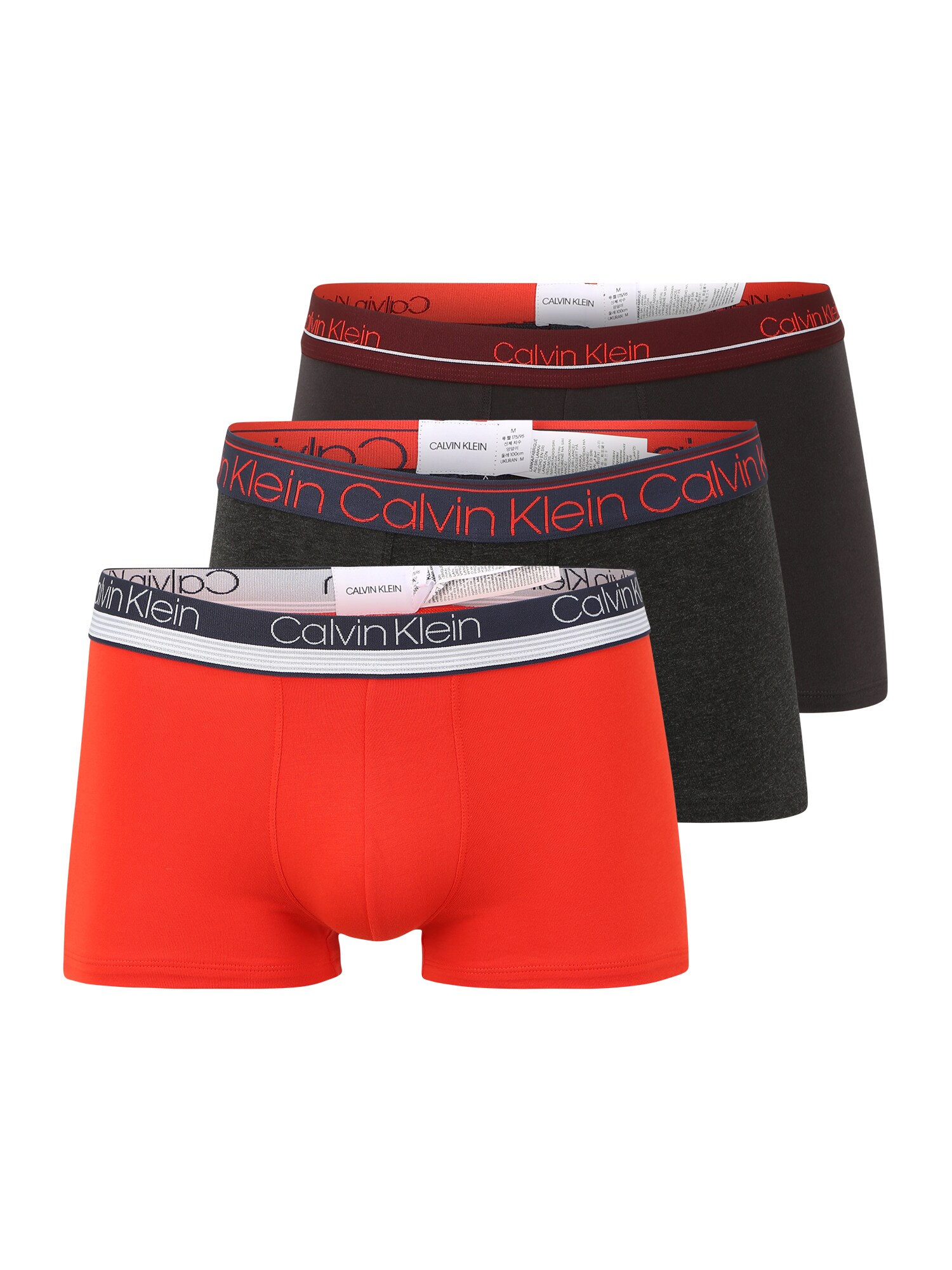 Calvin Klein Underwear Boxer trumpikės  tamsiai pilka / antracito / omarų spalva