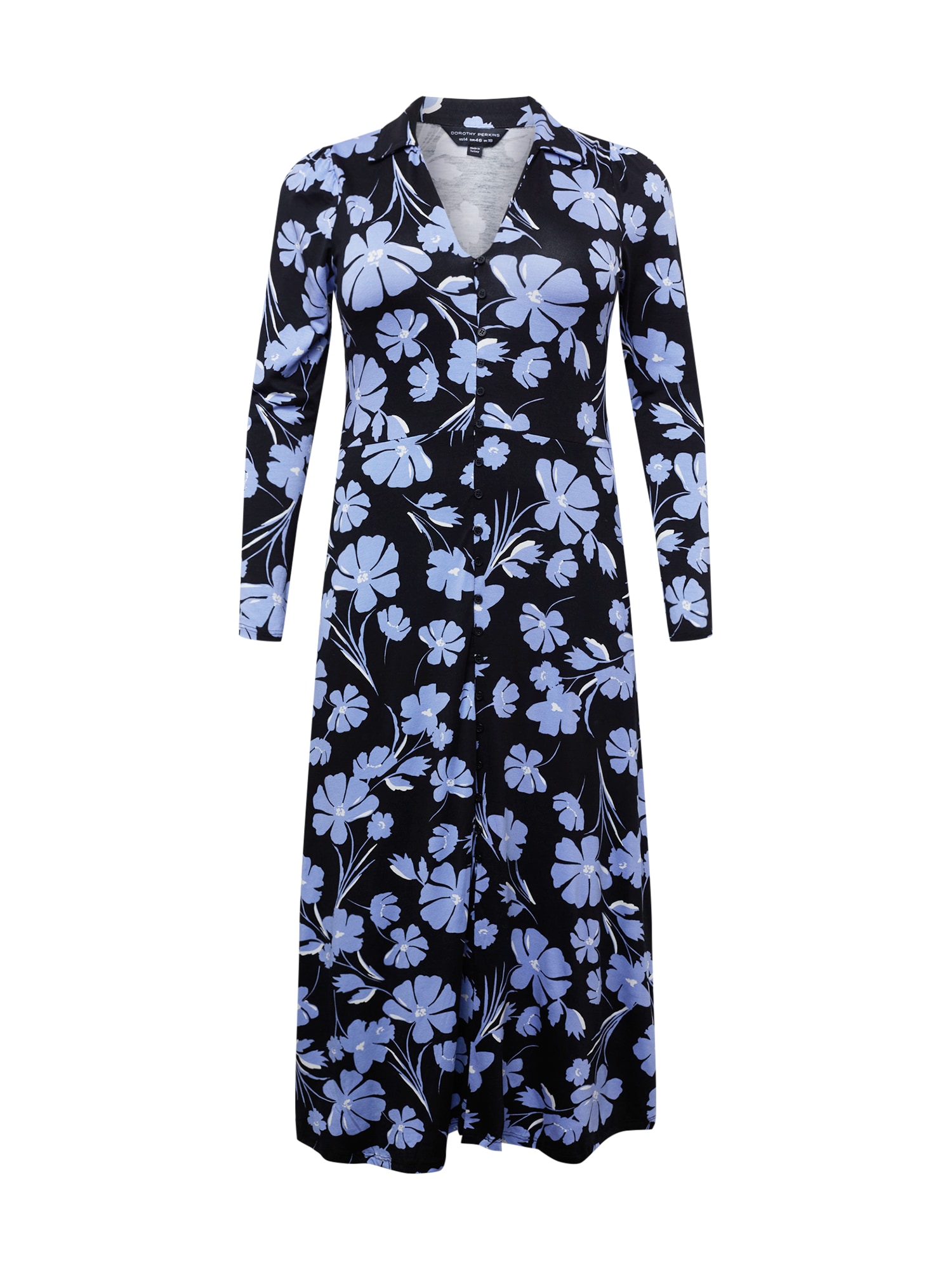 Dorothy Perkins Curve Palaidinės tipo suknelė juoda / mėlyna / balta