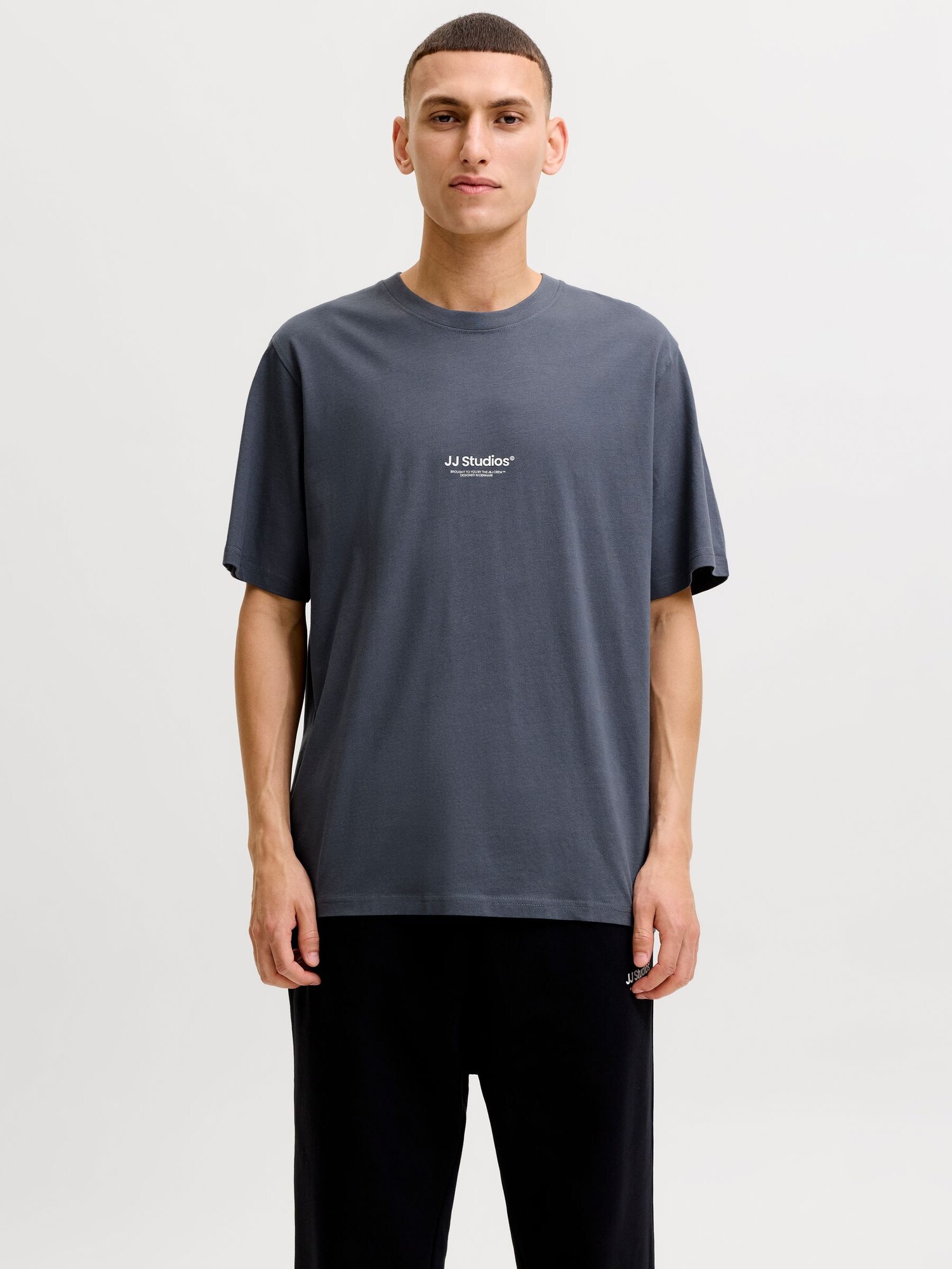 Jack & Jones Shirt 'JJESoho' Beige / Donkergrijs / Donkergroen