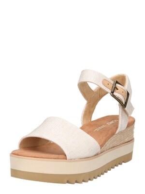 TOMS Sandalias con hebilla 'DIANA'  beige / crema
