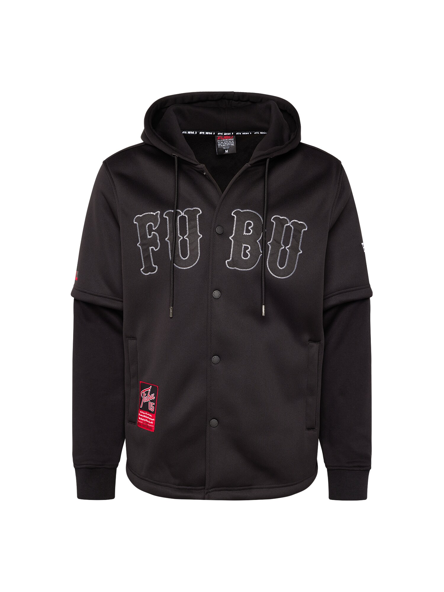 FUBU Casaco em moletão  lilás / preto