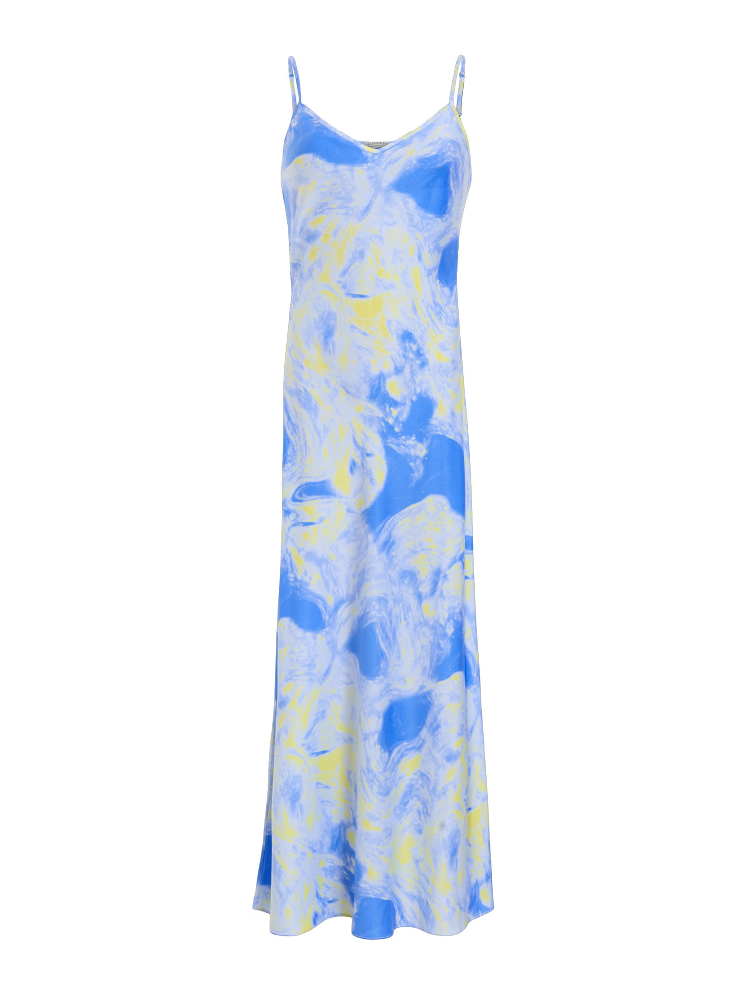 AllSaints Letné šaty 'BRYONY'  nebesky modrá / žltá / svetlosivá