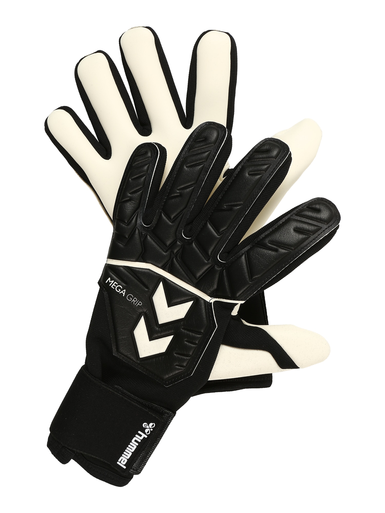 Hummel Спортни ръкавици 'GK'  черно / бяло